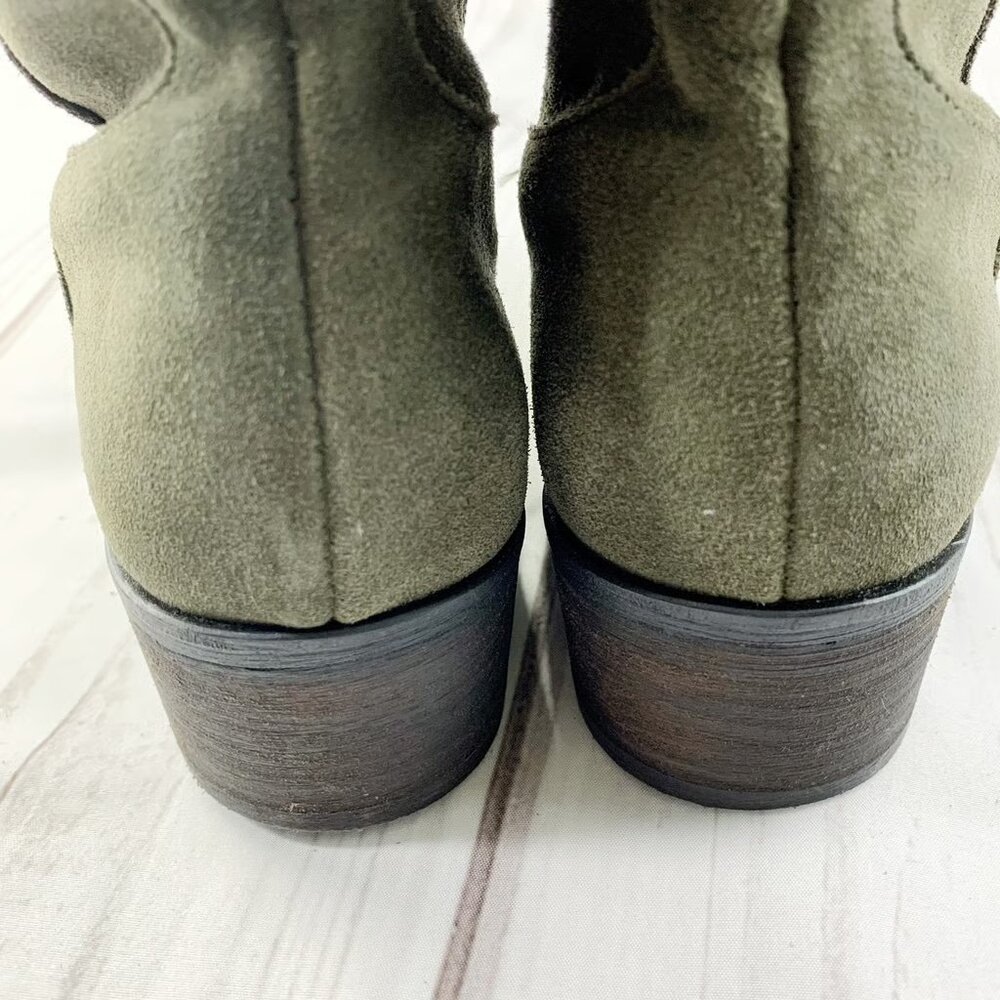 Steve Madden Olive Suede Over the Knee Boots Size 8.5 - Picture 3 of 9